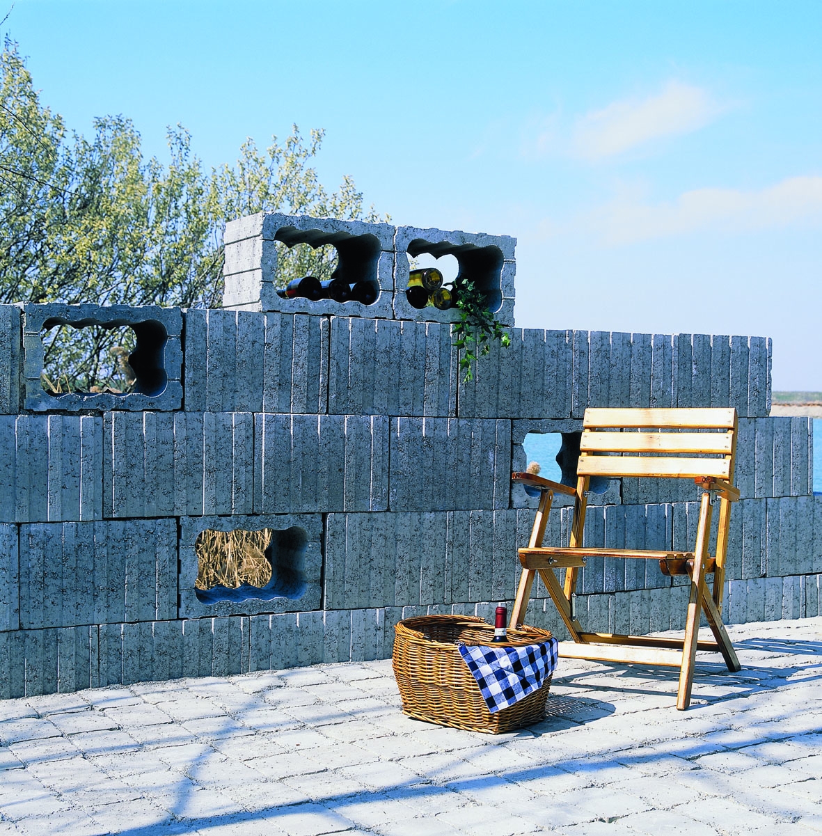 KK Kavics Beton Lisszabon Bordás kosár - Image 2