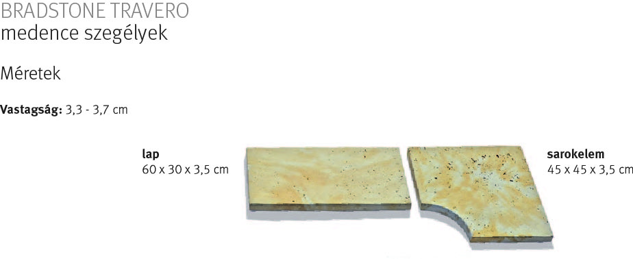 Bradstone TRAVERO medenceszegély - Image 3