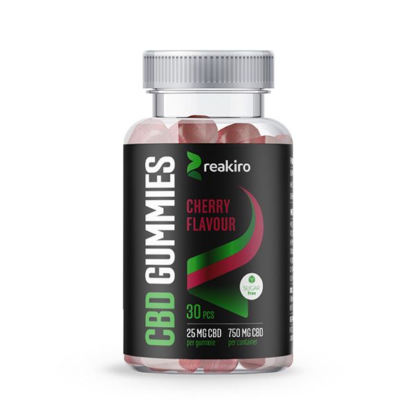 REAKIRO VEGAN CBD Gumicukor Cseresznye 750 mg 30 db