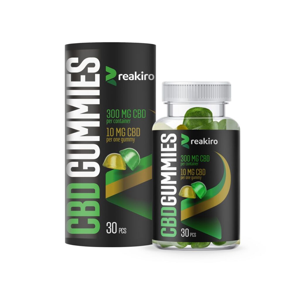 REAKIRO CBD Gumicukor 300 mg 30 db