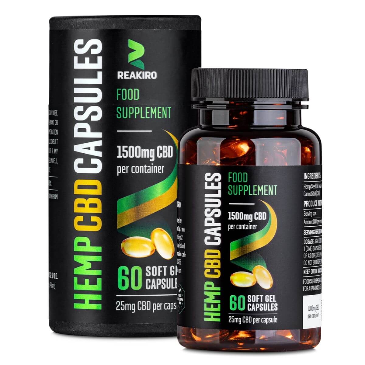 REAKIRO Lágy Zselé CBD kapszula 1500 mg 60 db
