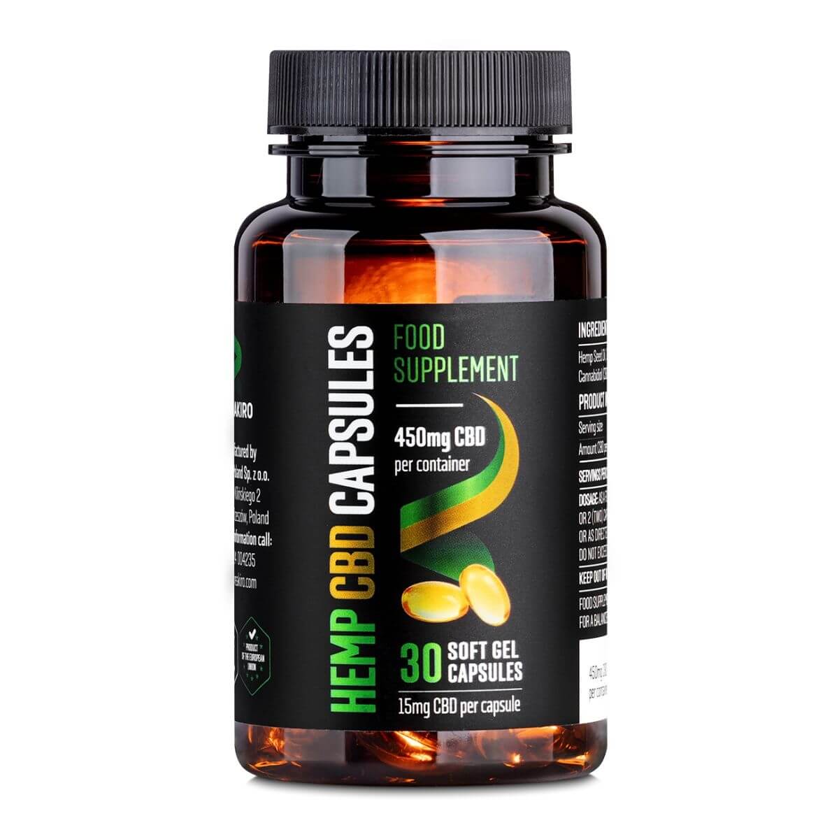 REAKIRO Lágy Zselé CBD kapszula 450 mg 30 db