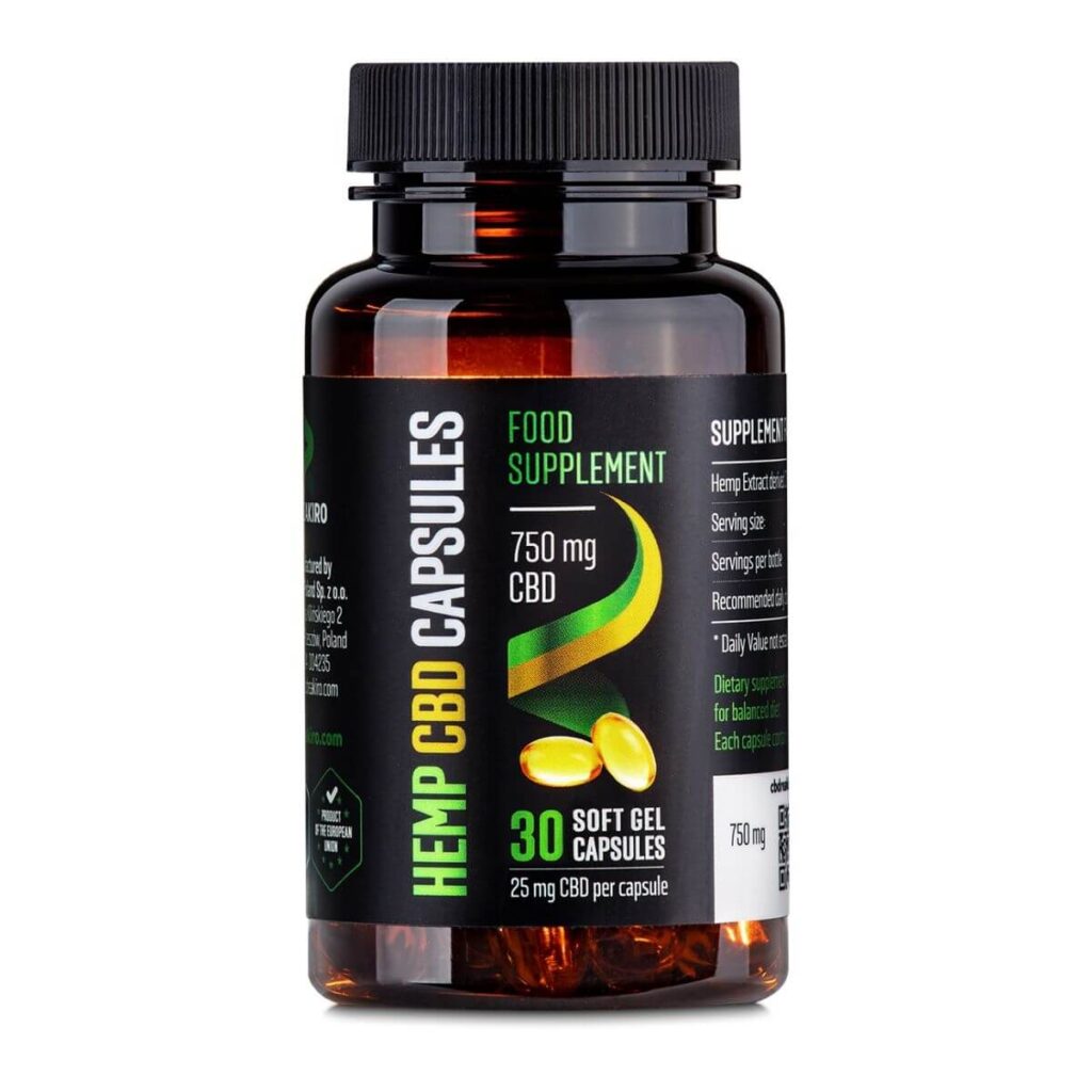 REAKIRO Lágy Zselé CBD kapszula 750 mg 30 db