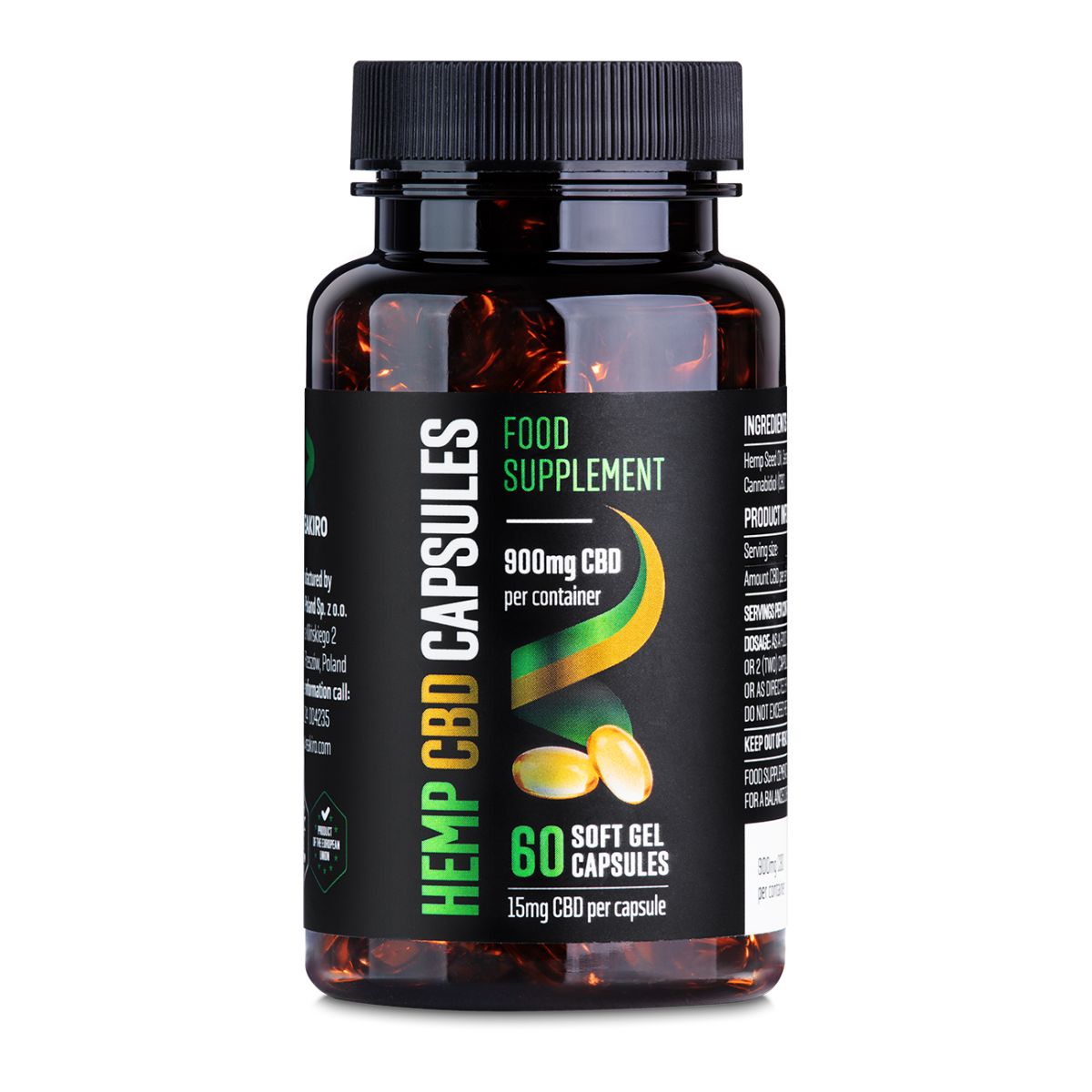 REAKIRO Lágy Zselé CBD kapszula 900 mg 60 db